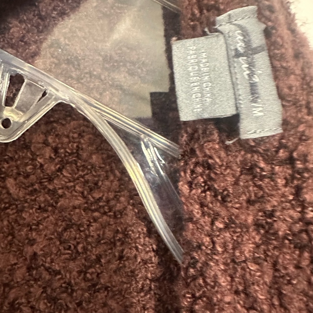 Aerie Brown Cardigan Sweater with Textured Knit - Picture 3 of 4